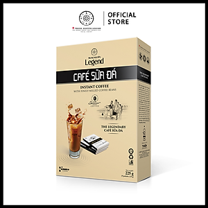 Trung Nguyên Legend - Cà phê hoà tan rang xay 3in1 Cafe sữa đá - Hộp 9 gói x 25gr