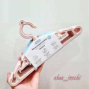 Set 10 chiếc móc áo mỏng trẻ em Hara 185 hàng cao cấp - giao màu ngẫu nhiên