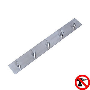 Thanh treo quần áo 5 chấu inox 304 dán tường Hobby Home Decor 5TV160