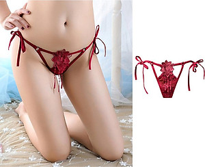 Quần lót buộc dây trong suốt