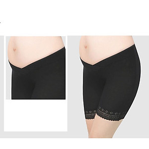 Set 2 quần mặc trong váy bầu chân ren