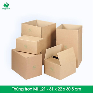 MHL21 - 31 x 22 x 30,5 cm - 20 Thùng hộp carton trơn