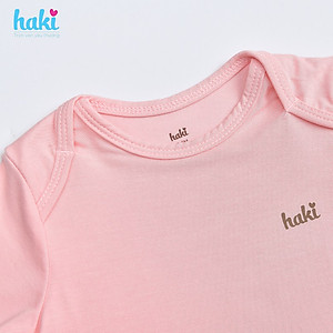 Body cho bé sơ sinh vải sợi tre cao cấp siêu mềm mịn - body suit cho trẻ sơ sinh - bé trai - bé gái , Bộ áo liền quần bodysuit cho bé , body cộc tay cho bé từ 3 đến 18 tháng (4- 12kg) HAKI BB006