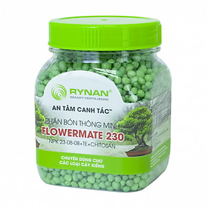 Phân Bón Thông Minh Rynan Flowermate 230 (Hũ 150g) - Dùng Cho Các Loại Hoa Kiểng