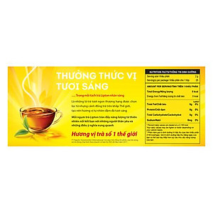 Combo 2 Lipton Trà Đen Nhãn Vàng Nhật Bản (50túi/2g)