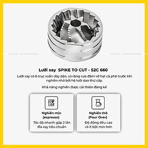 Cối xay cà phê Timemore Slim 3 | Nâng cấp Lưỡi 6 cánh S2C (mới 2022) - Hàng chính hãng Timemore