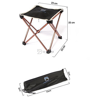 Ghế Gấp Mini Du Lịch Đi Biển Cắm Trại Nhỏ Gọn