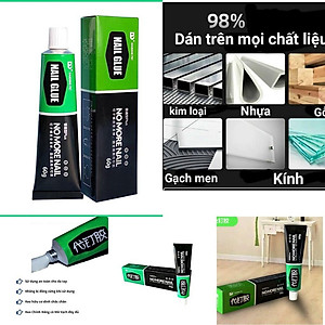 Keo Dán Đa Năng, Keo Siêu Dính, Dán chắc như đóng đinh NOMORE NAIL 60g Keo Siêu Dính Công Nghệ Nhật Bản No More Nail 60g Keo Siêu Dán Tường Dán Giày Gỗ Thuỷ Tinh Đa Năng Chống Thấm Nước Keo Cơ Khí Chuyên Dùng Dán Các Đồ Vật Thay Thế Đinh Vít Tuýp