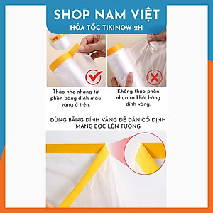 Màng PE Bọc Nội Thất Chống Bụi Chống Nước Khi Thi Công