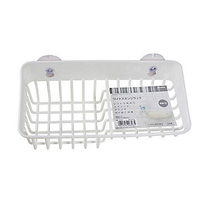 Giá để giẻ rửa bát 2 ngăn dạng lưới màu trắng Inomata nội địa Nhật Bản