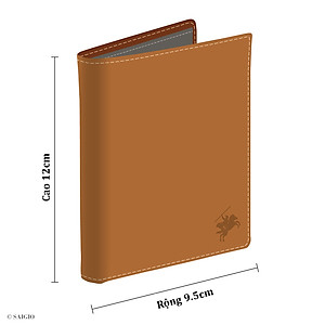 Ví Nam Da Bò NAPA Mềm Mại - Vân Tự Nhiên, Size Lớn, Thiết Kế Cổ Điển, Đơn Giản - Mỏng Nhẹ, Dáng Đứng - Gập 2, Ngăn Đựng Tiền Có Khóa Kéo, Nhiều Ngăn Để Giấy Tờ Tiện Dụng - Hàng Chính Hãng SAIGIO