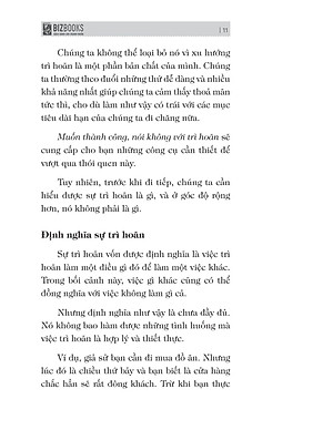 Sách Muốn Thành Công Nói Không Với Trì Hoãn – 21 Nguyên Tắc Vàng Đập Tan Sự Trì Hoãn