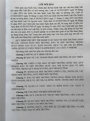 Sách Quy Định Chi Tiết Thi Hành Luật Bảo Vệ Môi Trường – Quản Lý Chất Thải và Kiểm Soát Các Chất Ô Nhiễm - V2560T
