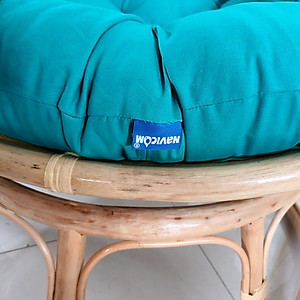 Ghế papasan ( nệm vải bố cotton  xanh ngọc)