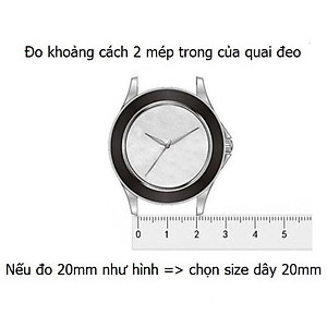 Dây Da Đồng Hồ Size 18mm 20mm 22mm Da Bò thật