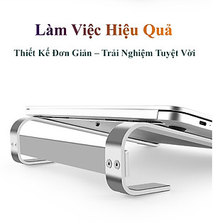 Giá đỡ laptop máy tính hợp kim nhôm gọn nhẹ siêu vững chắc - Hàng chính hãng