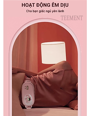 Đai Massage Bụng Kinh Teement, Máy Massage Bụng Kinh, Đai Chườm Nóng Giảm Đau Bụng Kinh, Rung Làm Ấm Giảm Đau 3 Chế Độ - Hàng Chính Hãng