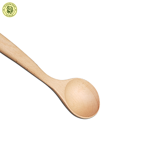 Muỗng Múc Canh Rau Cán Dài Mui Tròn - Vá Canh Gỗ 07  (25 x 7 cm) - Đồ Gỗ Nhà Bếp Thương Hiệu Trường Sơn