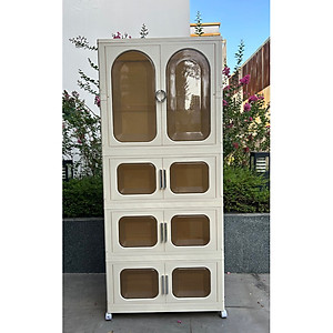 Tủ Quần Áo Gấp Gọn Nubie Có Ngăn Treo Trẻ Em, Đựng Đồ Đa Năng Thông Minh, Tháo Lắp Dễ Dàng, Nhựa PP