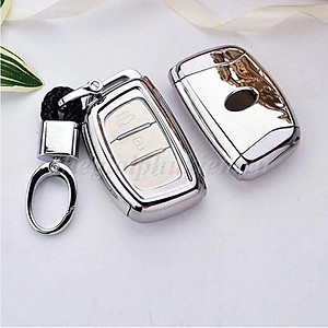 Ốp silicon bảo vệ chìa khóa xe Hyundai i10, Hyundai Elantra, Hyundai Tucson, Hyundai Santafe 2016-2018… kèm móc đeo INOX