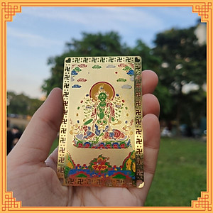 Thẻ phù Tara Sanh bằng đồng