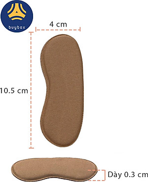 Bộ 2 cặp lót giày bảo vệ gót chân và chống tuột gót giày (loại hạt xoài) - buybox - BBPK20