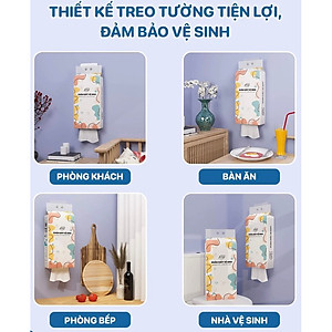 Thùng 4 gói khăn giấy, khăn giấy treo tường dạng rút đáy, khăn giấy cao cấp