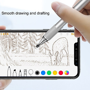 Bút cảm ứng 2 đầu 2 in 1 Baseus cho điện thoại mày tính bảng iPhone iPad Samsung window PC - Hàng chính hãng