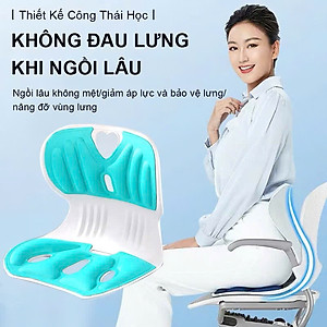 Ghế Công Thái Học Chỉnh Dáng Ngồi - Ghế Tựa Lưng Chống Cong Vẹo Cột Sống Cho Nam, Nữ, Trẻ Em - HÀNG CHÍNH HÃNG MINIIN