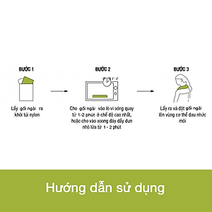 Gối ngải cứu giảm đau xương khớp dùng lò vi sóng Hapaku