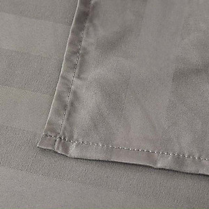 Bộ Ga Gối Cotton Kẻ 3F Lidaco Chuyên Dụng Cho Homestay, Khách Sạn - Xám