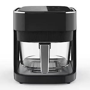 Nồi chiên không dầu thủy tinh Mishio MK373 - Dung tích 7 lít lòng nồi không bong tróc gỉ sét - Hàng chính hãng