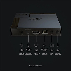 Android Tivi Box x96 mate có điều khiển giọng nói cử chỉ Bluetooth wifi 2 băng tần 4G Ram 32G Rom chức năng Chuột Bay Cài Sẵn Xem Phim Truyền Hình Cáp Miễn Phí Vĩnh Viễn