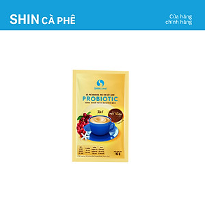 Cà phê hòa tan Arabica sấy lạnh Probiotics 3 in 1 - SHIN Cà Phê - Hộp 10 gói