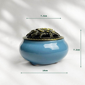 Lư Xông Nhang Trầm Nụ Trầm Hương Sứ Cao Cấp Màu Phong Thủy 3 Lành Trang Trí Nhà Bàn Thờ Dâng Hương Thư Giãn Trang Trí Nhà Cửa Xông Nhà Tẩy Uế