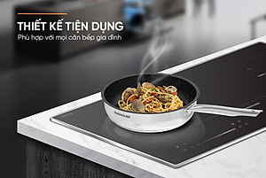 CHẢO Inox Impact Sunhouse ECO IN20-24-26M5 - Đáy từ công nghệ mới Impact Bonding - Dùng được trên mọi loại bếp