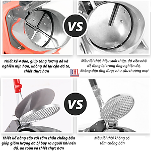 Máy xay đá bào, đá tuyết mịn 4 lưỡi, 2 nắp Mitomo MBD - 500 MAX HÀNG CHÍNH HÃNG - BẢO HÀNH 3 NĂM