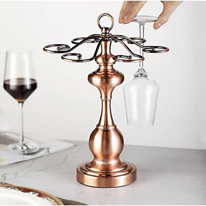 Treo ly rượu vang, Giá treo ly đồng phong cách Châu Âu sang trọng mẫu mới