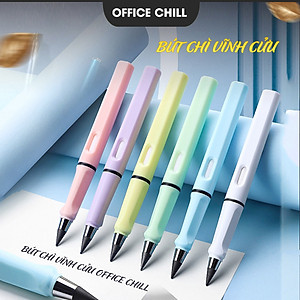 Bút Chì Vĩnh Cửu Không Cần Gọt Đầu Bút Chì HB 500.000 từ, Cây Bút Chì Nhiều Màu Sắc Thời Trang Có Tẩy Và Ngòi Thay Thế Với Thiết Kế Thông Minh