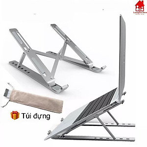 Giá đỡ / Đế đỡ tản nhiệt dành cho laptop, macbook, máy tính bảng gấp gọn tiện dụng + tặng kèm túi đựng, ( Giao màu ngẫu nhiên )- Hàng chính hãng