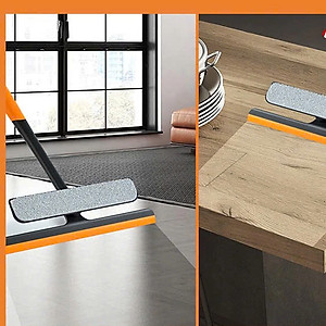 Cây gạt nước lau kính đầu mềm chống trầy xước Đa Năng 3 in1 - Chổi Lau Kính Kèm Gạt Nước Silicon Xoay 360 Độ Chống Trượt