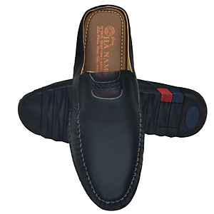 Dép Bít Mũi Nam HA NAM Da Bò Thật Cao Cấp GSB2075