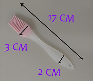 Combo 2 Cây Cọ Silicon Cán Trong Quét Dầu, Bơ, Kem Trang Trí Bánh (ngẫu nhiên)- Hàng Loại 1