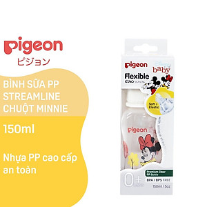 Bình Sữa Pigeon PP Streamline Hình Chuột Minnie 150ml250ml