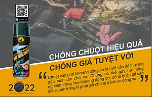 Chai xịt đuổi chuột đi xa, tránh cắn dây điện xe máy, ô tô, xịt khoang đông cơ Rat Run Away 455ml Thunder Wolf Chemicals USA