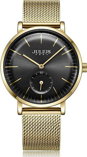 Đồng Hồ Nữ Julius Hàn Quốc JA-1065B Dây Thép Màu Vàng