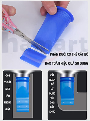 Ống Chặn Mùi Hôi Cống Hamart Phễu Thoát Sàn Chống Hôi Thoát Nước Chắn Côn Trùng Hiệu Quả