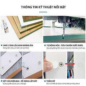 Tủ Bếp Gỗ Để Đồ Nhiều Ngăn Đa Năng Tích Hợp Tủ Vang Thương Hiệu SIB Decor KG29