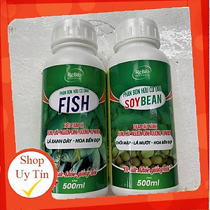 Combo 2sp đạm cá, đậu tương {  +  } Phân bón cung cấp dinh dưỡng tự nhiên cho hoa hồng, cây cảnh...