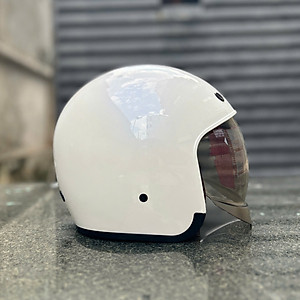 Mũ Bảo Hiểm 3/4 Đầu Royal M139 - Trắng Bóng